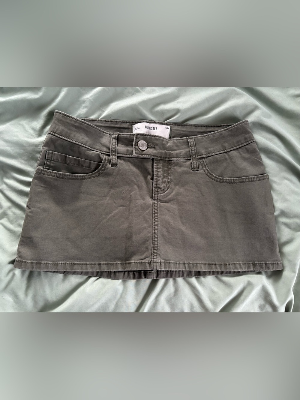 Hollister Olive Mini Skort